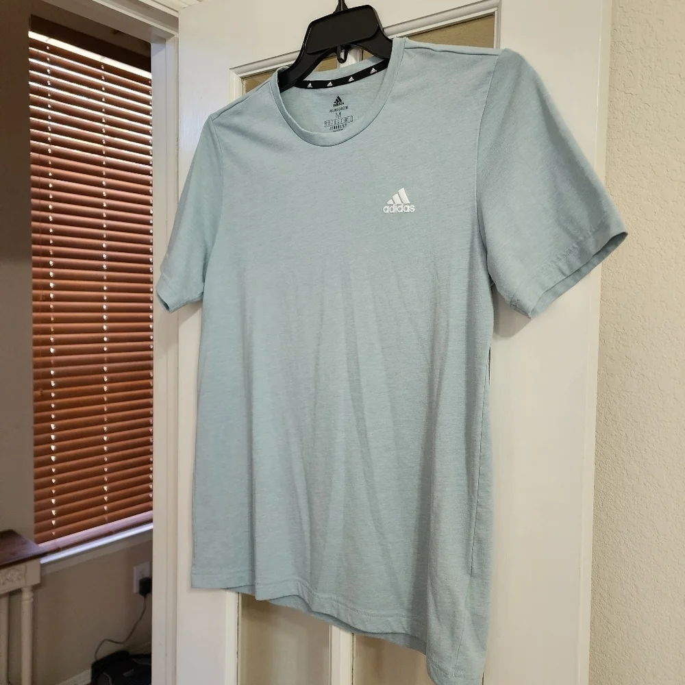 Adidas Aeroready Primegreen Men’s Medium Blue Short Sleeve Athletic Tee